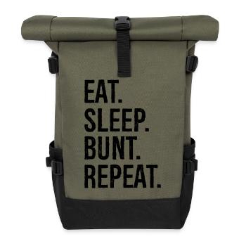 manger dormir bunt répéter - Sac à dos roll top - olive/noir - Devant