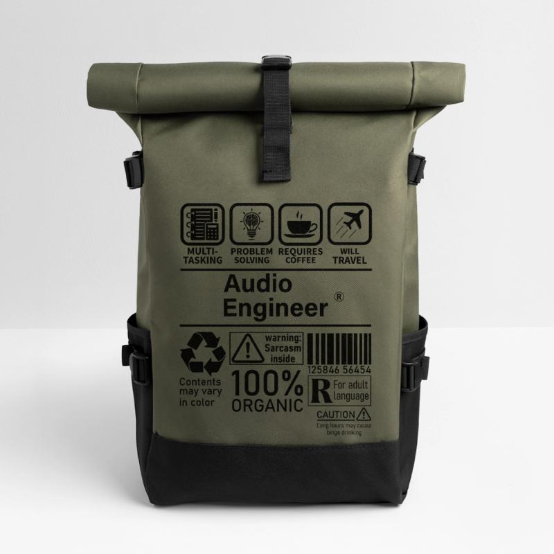 Audio Engineer multi tasking problem solving Rolltop Rucksack