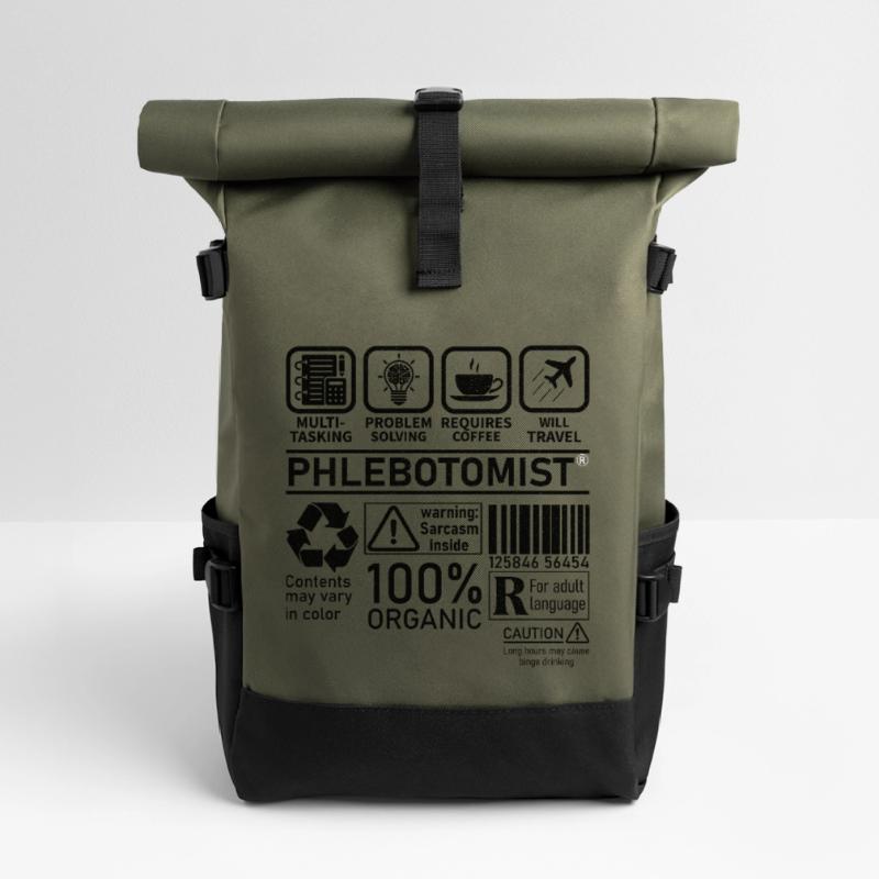 Phlebotomist multi tasking problem solving Rolltop Rucksack