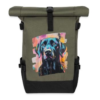 Labrador - Rolltop Rucksack - Olive/Schwarz - Vorne