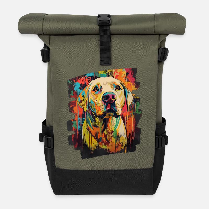 Labrador - Rolltop Rucksack - Olive/Schwarz