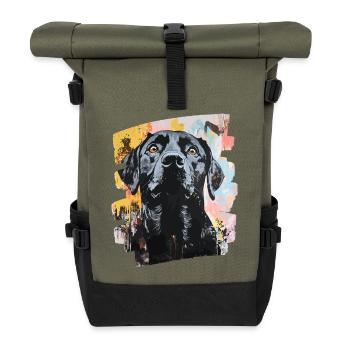 Labrador - Rolltop Rucksack - Olive/Schwarz - Vorne