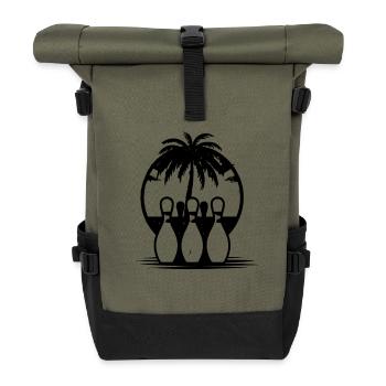 Bowling - Rolltop Rucksack - Olive/Schwarz - Vorne
