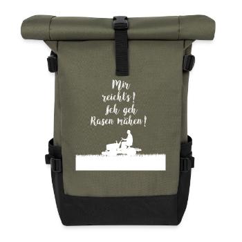 J’en ai assez, je vais tondre la pelouse - Sac à dos roll top - olive/noir - Devant