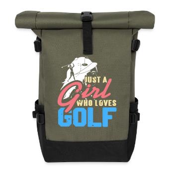 Nacho Average Glazier Funny Trade Work Pun Humor - Roll Top Backpack - olive/black - Front