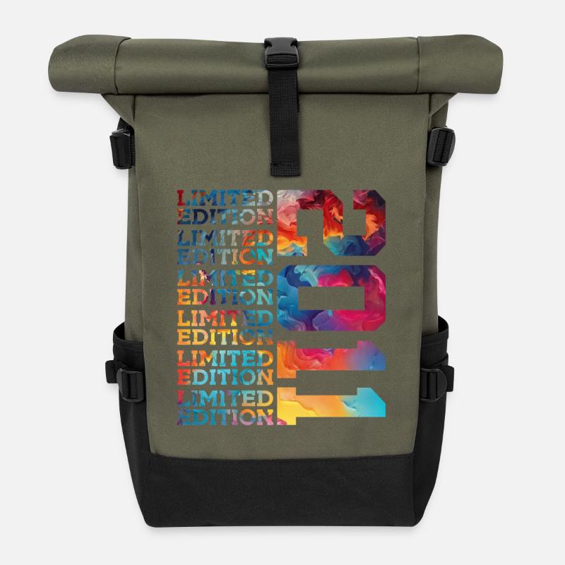 LIMITED EDITION 2011 14 JAHRE 14. GEBURTSTAG - Rolltop Rucksack - Olive/Schwarz