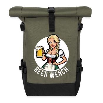 Beer Wench - Roll Top Backpack - olive/black - Front