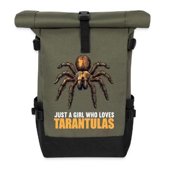Tarantulas Tarantula - Roll Top Backpack - olive/black - Front