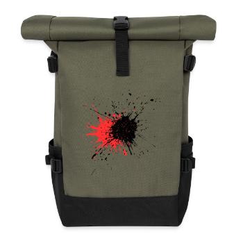 Bloody Color Design - Roll Top Backpack - olive/black - Front