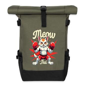 Drôle Muay Thai Boxe Muay Thai - Sac à dos roll top - olive/noir - Devant