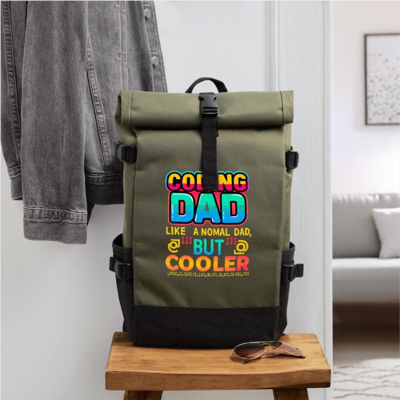 Codage Papa Cooler, Programmeur Sac à dos roll top