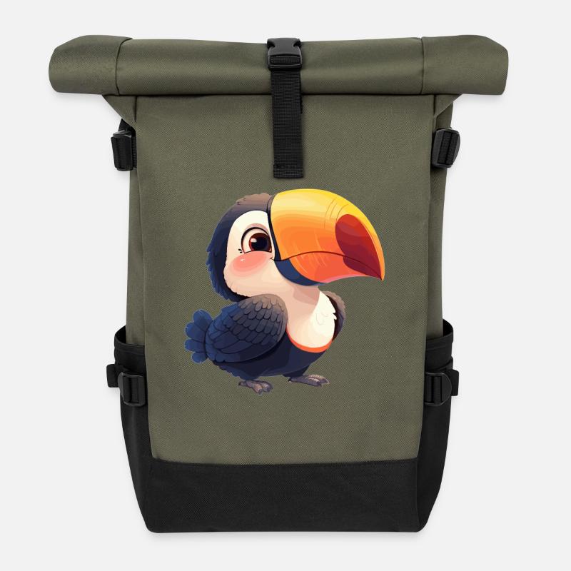 Tukane Tukan - Rolltop Rucksack - Olive/Schwarz