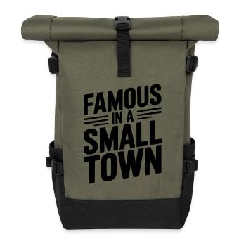 Célèbre dans une petite ville - Sac à dos roll top - olive/noir - Devant