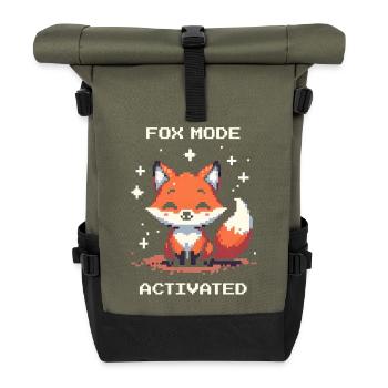 Mode renard activé | Shifter - Sac à dos roll top - olive/noir - Devant