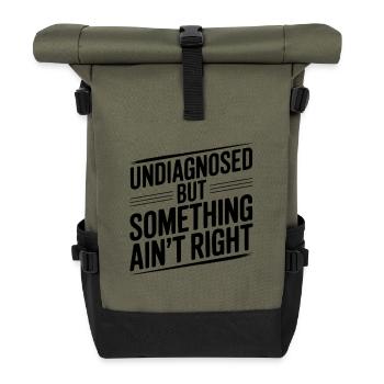 Nicht diagnostiziert, aber irgendetwas stimmt nicht - Rolltop Rucksack - Olive/Schwarz - Vorne