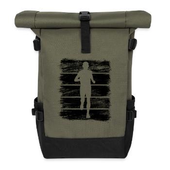 running - Roll Top Backpack - olive/black - Front