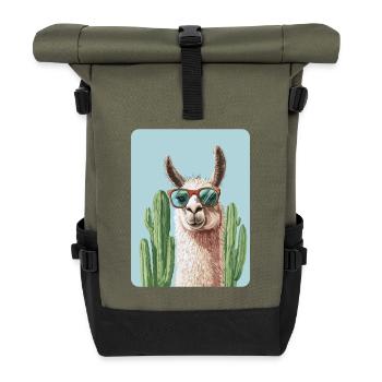 Lama - Rolltop Rucksack - Olive/Schwarz - Vorne