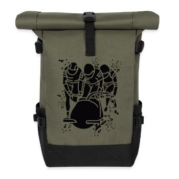 Bobsleigh Bobsleigh Four-man Bobsleigh - Roll Top Backpack - olive/black - Front