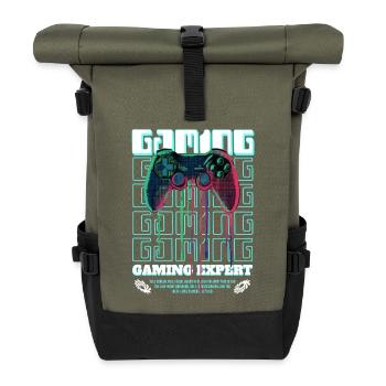Gaming Expert Controller - Rolltop Rucksack - Olive/Schwarz - Vorne