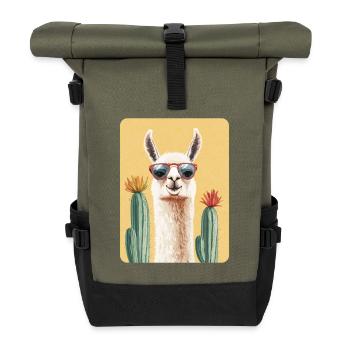 Lama - Rolltop Rucksack - Olive/Schwarz - Vorne