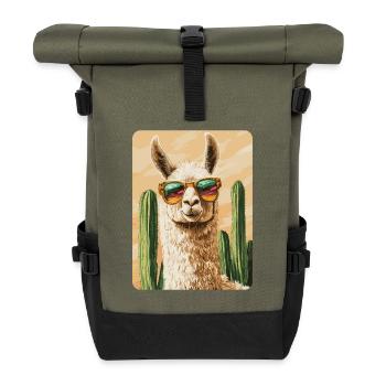Lama - Rolltop Rucksack - Olive/Schwarz - Vorne