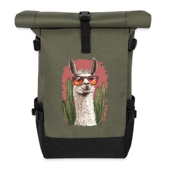 Lama - Rolltop Rucksack - Olive/Schwarz - Vorne