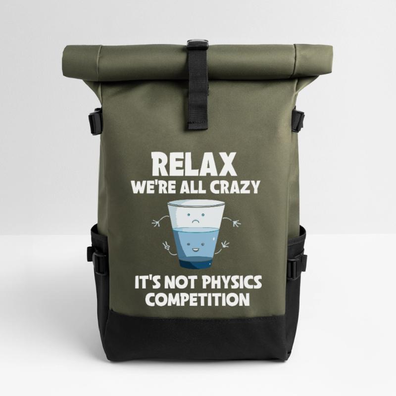 Physics Physicist Physics Student Physics Teacher Roll Top Backpack