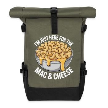 Fan de macaroni au fromage - Je suis juste là - Sac à dos roll top - olive/noir - Devant
