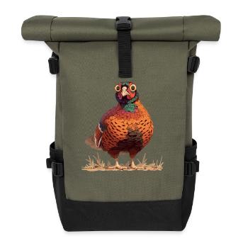 Pheasants Pheasant - Roll Top Backpack - olive/black - Front
