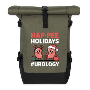 Urology Nurse Nephrology Urologist Nursing - Roll Top Backpack - olive/black - Front