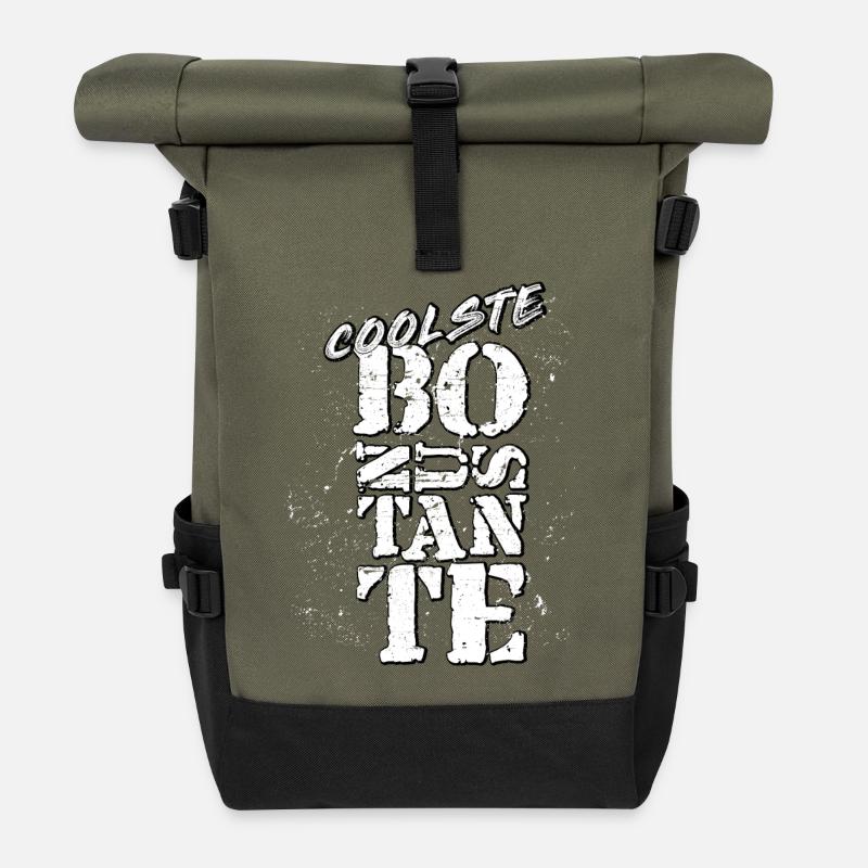 Tante - Sac à dos roll top - olive/noir