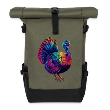 Dinde Poules Oiseaux Dinde - Sac à dos roll top - olive/noir - Devant