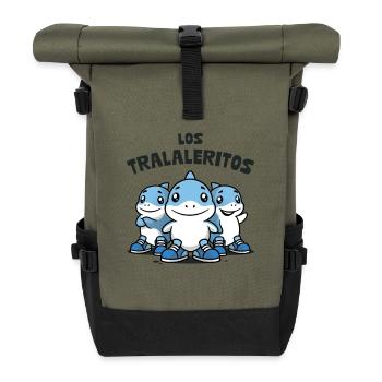 Los Tralaleritos Italian Brainrot - Roll Top Backpack - olive/black - Front