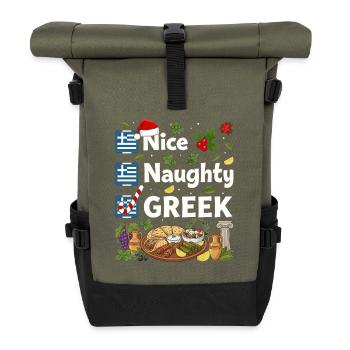 Belle fête grecque coquine - Sac à dos roll top - olive/noir - Devant