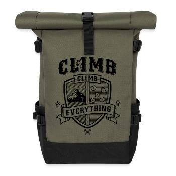 Climb Everything Kletterabenteuer - Rolltop Rucksack - Olive/Schwarz - Vorne