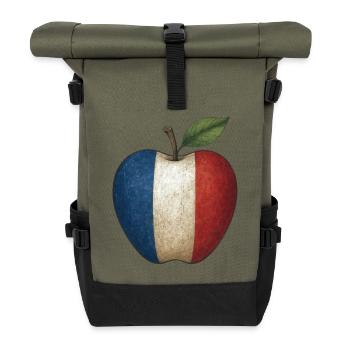 France - Roll Top Backpack - olive/black - Front