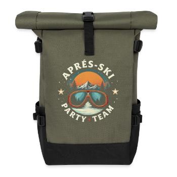 Après Ski Team Party - Roll Top Backpack - olive/black - Front