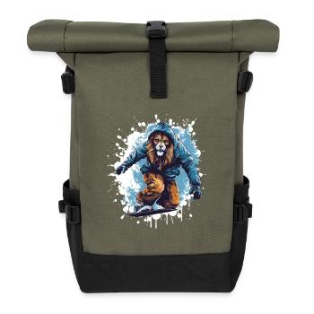 Löwe Snowboard - Roll Top Backpack - olive/black - Front