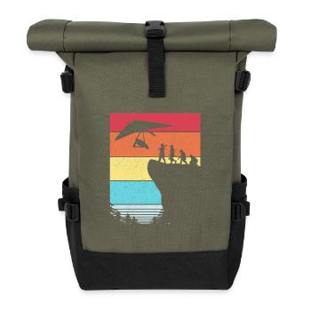 Paragliding Paragliding Paraglider - Roll Top Backpack - olive/black - Front