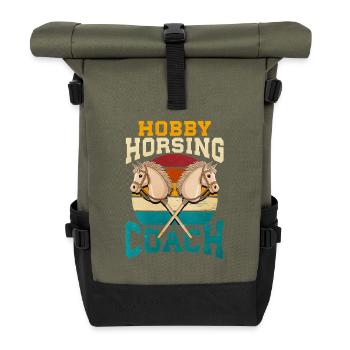 31 Hobby Horsing Coach - Rolltop Rucksack - Olive/Schwarz - Vorne