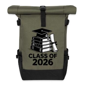 PROMOTION 2026 Études de Troisième Cycle Abitur - Sac à dos roll top - olive/noir - Devant