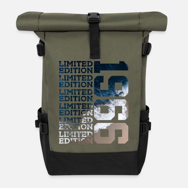 LIMITED EDITION 1966 60 JAHRE 60. GEBURTSTAG - Rolltop Rucksack - Olive/Schwarz