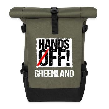 Pas les mains sur le Groenland - Sac à dos roll top - olive/noir - Devant