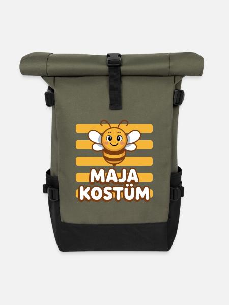 Beekeepers Bienen Kostüm - Rolltop Rucksack - Olive/Schwarz