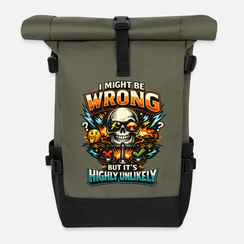 I might be wrong but its highly unlikely - Roll Top Backpack - olive/black