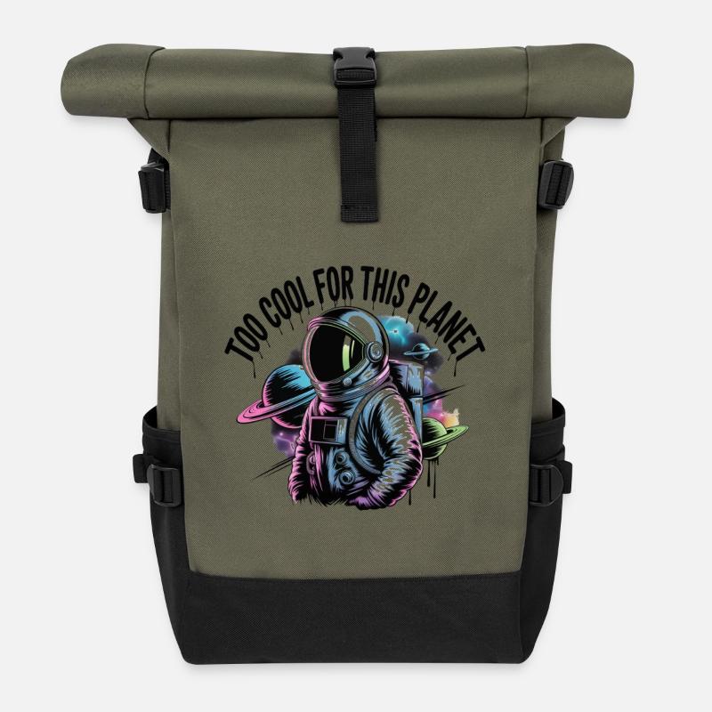 Astronaut - Rolltop Rucksack - Olive/Schwarz