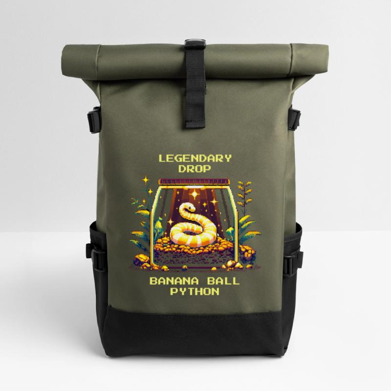 Legendärer Fund: Banana Königspython | Python Rolltop Rucksack