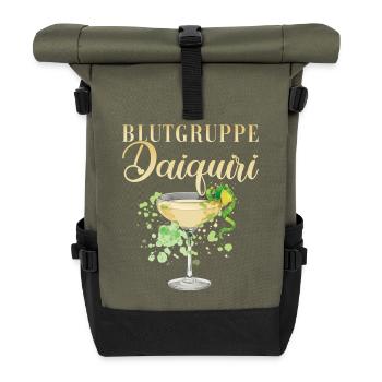Hen Party Blood Type Daiquiri - Roll Top Backpack - olive/black - Front