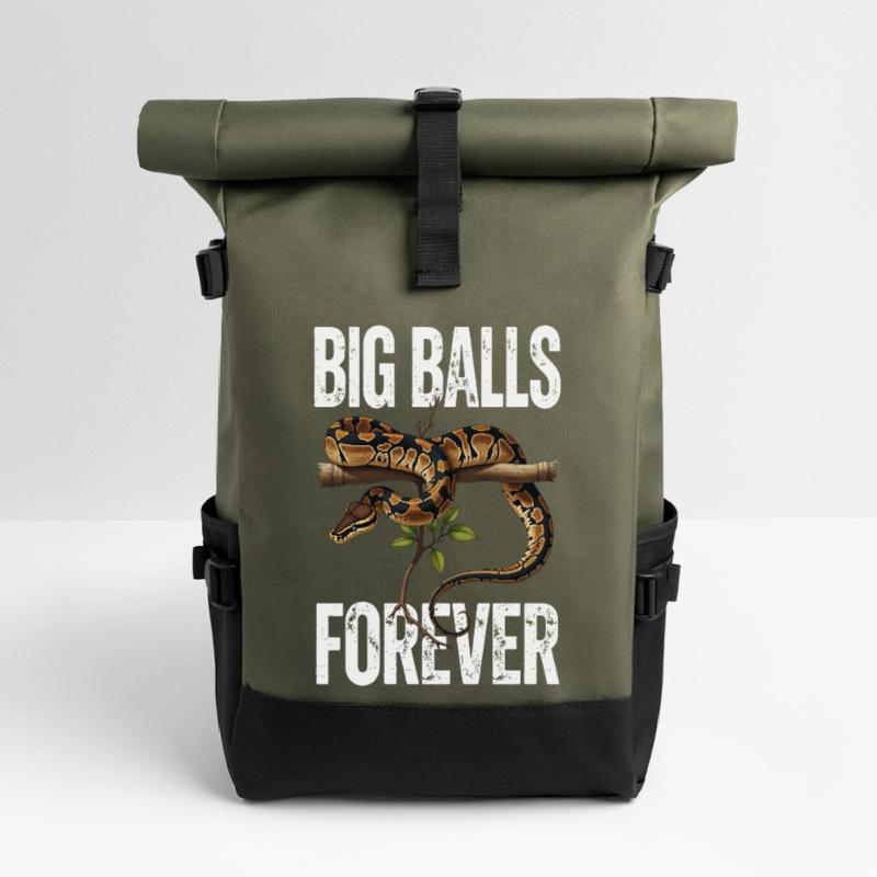 Königspython Schlangen Liebhaber Terrarium Python Rolltop Rucksack