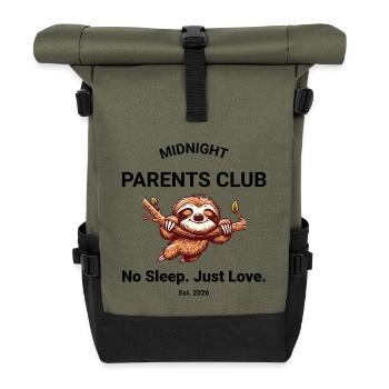 Eltern Shirt Midnight Parents Club - Rolltop Rucksack - Olive/Schwarz - Vorne